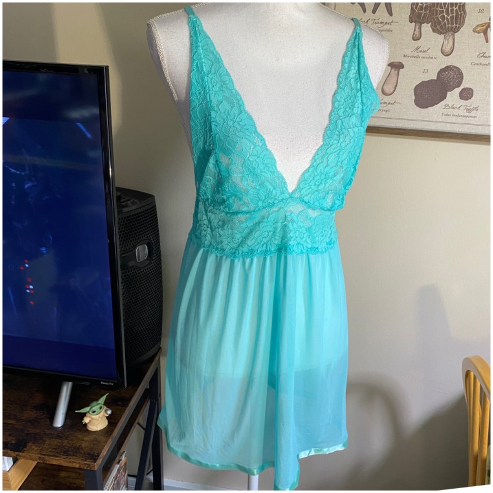 Teal Nighty w/Panties; L